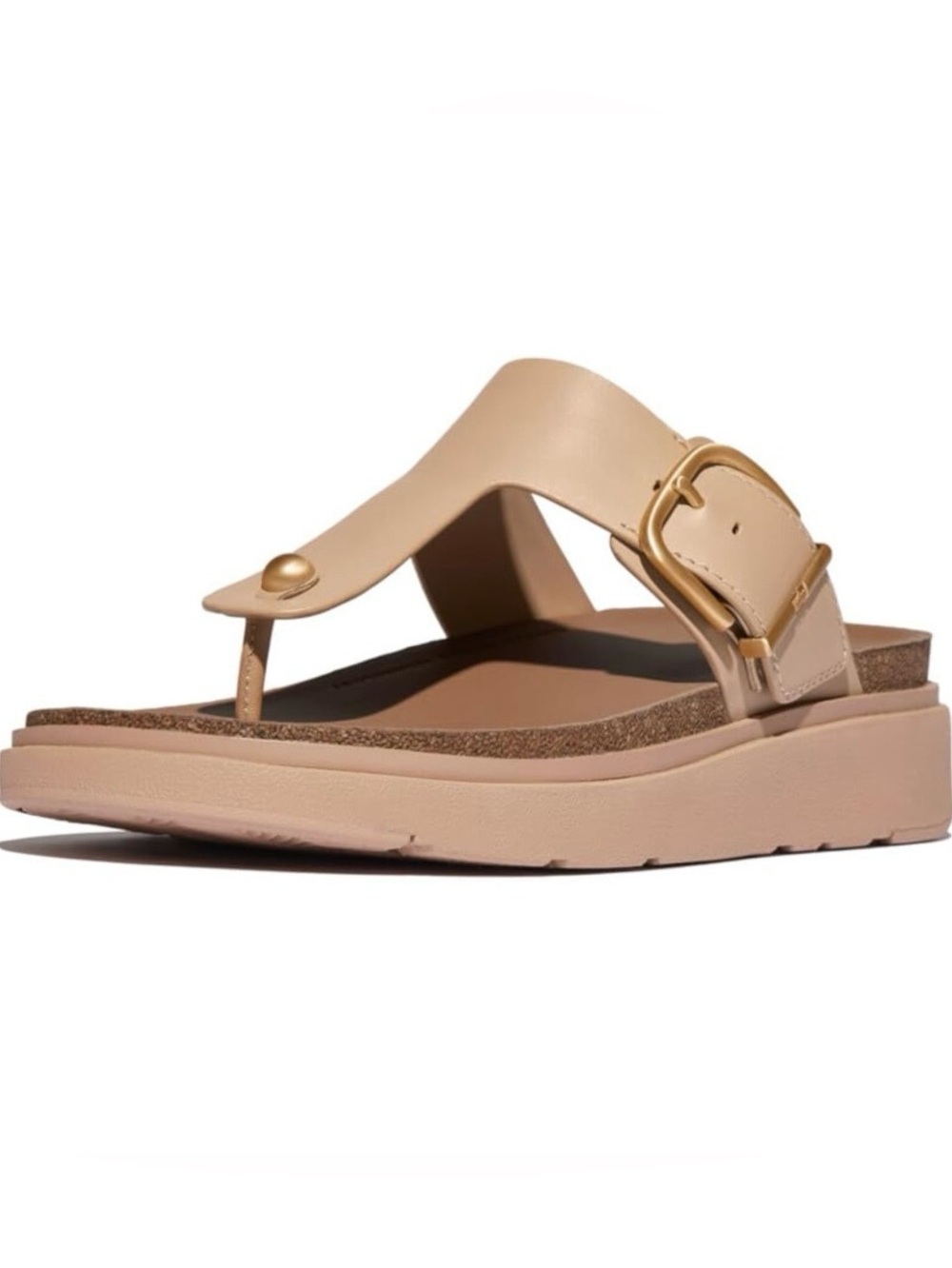 Fitflop womens Gen-ff Buckle Leather Toe-post Sandals, Size 8 - Picture 6 of 10